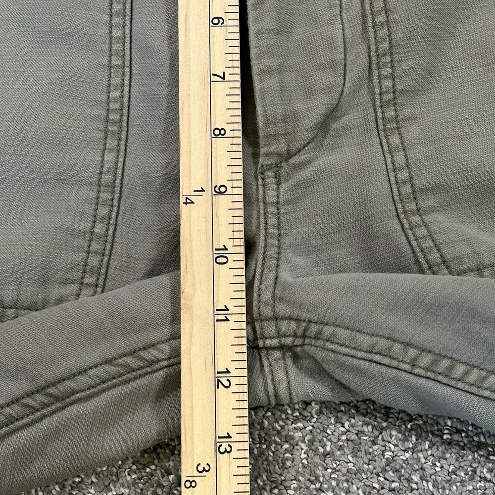 American Eagle Cotton Utility Pants - Women's 6 Short/Crop - Green Patch Pockets - Picture 8 of 11